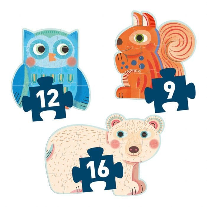 Set Puzzle-uri evolutive In padure, Djeco - imagine 3