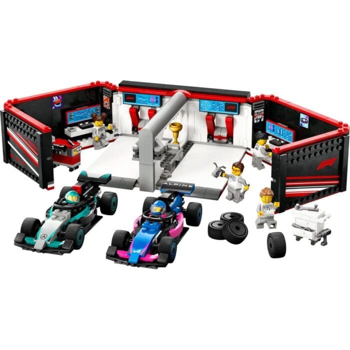 LEGO CITY GARAJ F1 SI MASINI MERCEDES-AMG SI ALPINE 60444 - imagine 2