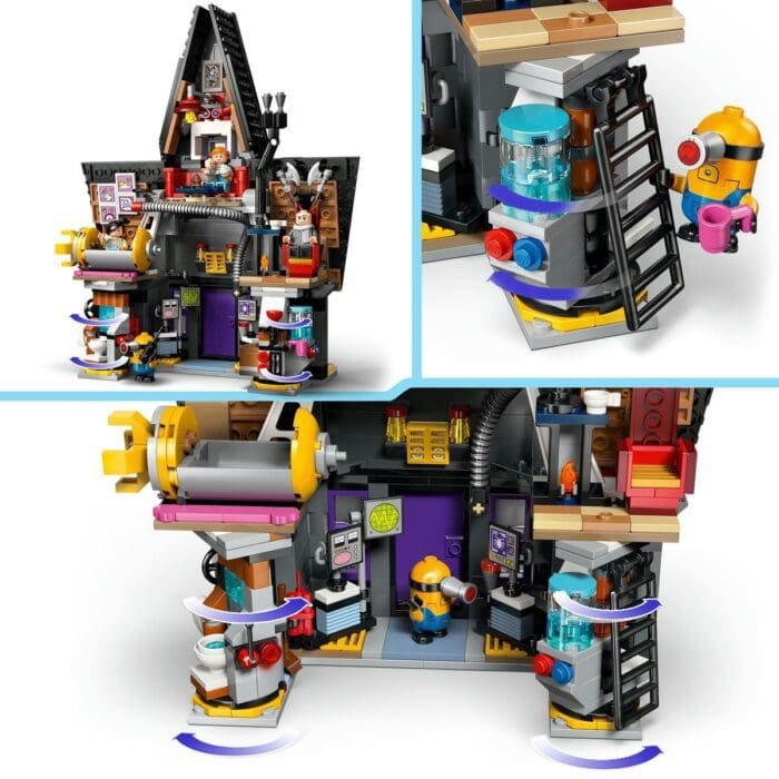 LEGO DESPICABLE ME4 RESEDINTA DE FAMILIE A LUI GRU SI A MINIONILOR 75583 - imagine 8