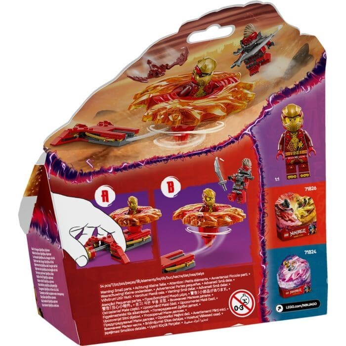 LEGO NINJAGO DRAGONUL SPINJITZU ROTITOR AL LUI KAI 71823 - imagine 7