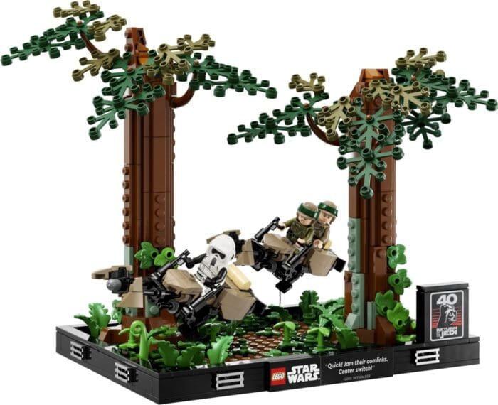 LEGO STAR WARS DIORAMA DE URMARIRE CU SPEEDERUL PE ENDOR 75353 - imagine 8