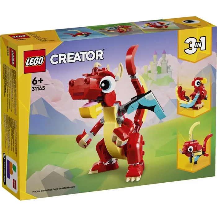 LEGO CREATOR 3IN1 DRAGON ROSU 31145 - imagine 7