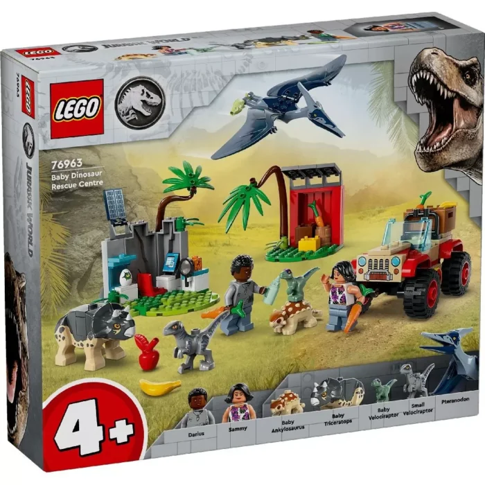 LEGO JURASSIC WORLD 76963 CENTRU DE SALVARE PENTRU PUI DE DINOZAUR - imagine 6