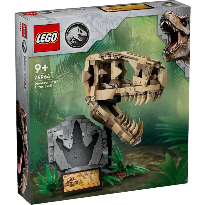1 LEGO JURASSIC WORLD FOSILE DE DINOZAUR CRANIU DE TREX 76964 - imagine 4