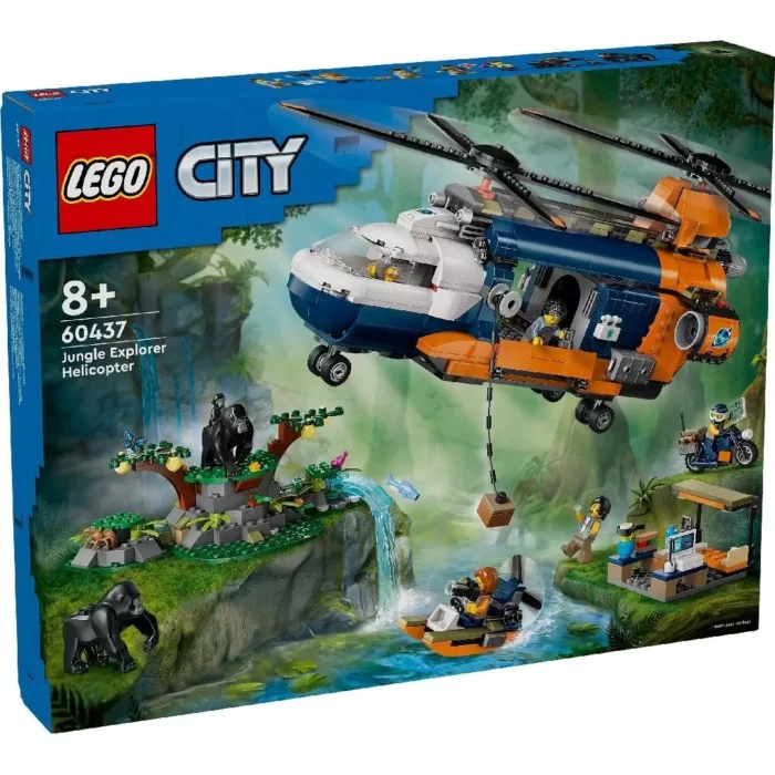 LEGO CITY ELICOPTERUL UNUI EXPLORATOR AL JUNGLEI LA TABARA DE BAZA 60437 - imagine 7