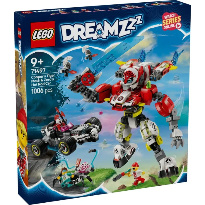 1 LEGO DREAMZZZ ROBOTUL TIGRU AL LUI COOPER SI MASINA HOT ROD A LUI ZERO 71497 - imagine 6