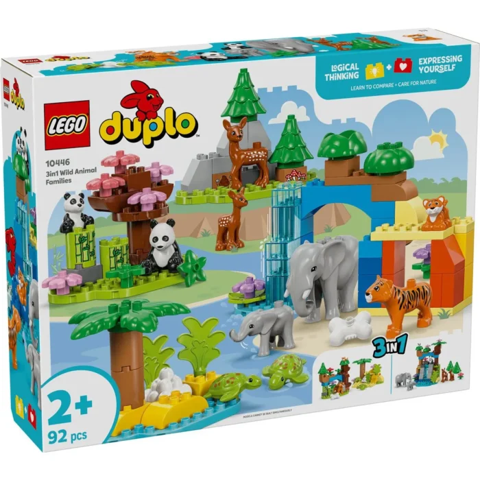 LEGO DUPLO FAMILII DE ANIMALE SALBATICE 3 ÎN 1 10446 - imagine 5