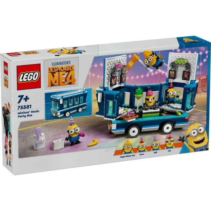 LEGO DESPICABLE ME4 AUTOBUZUL DE PETRECERE AL MINIONILOR 75581 - imagine 10