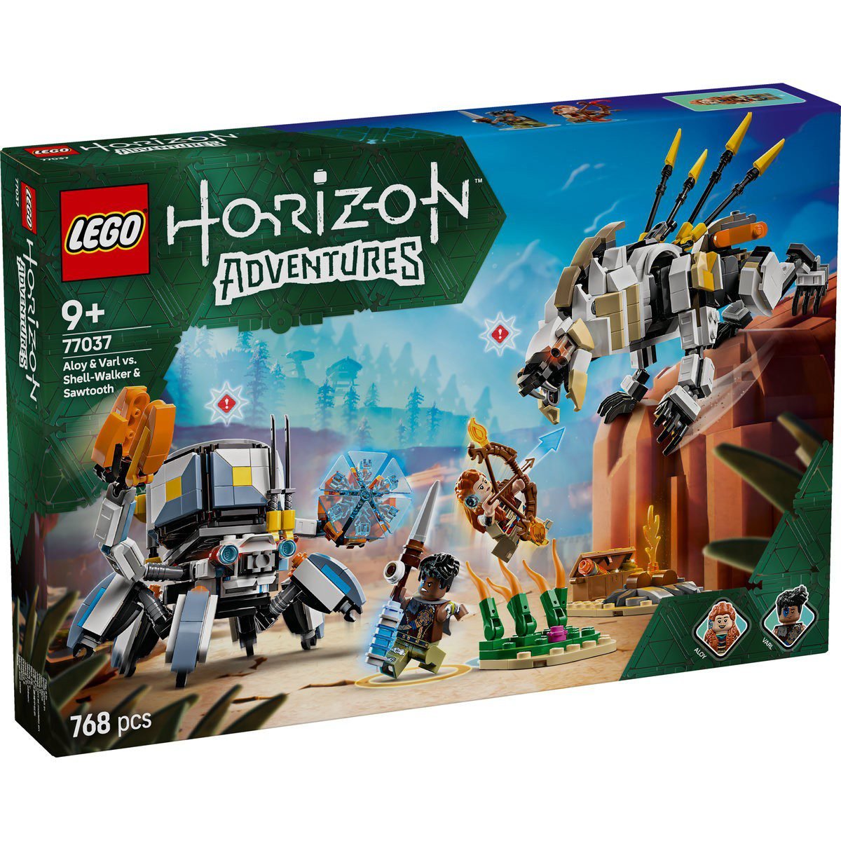 1 LEGO HORIZON ADVENTURES ALOY SI VARL VS SHELL WALKER SI SAWTOOTH 77037 - imagine 1