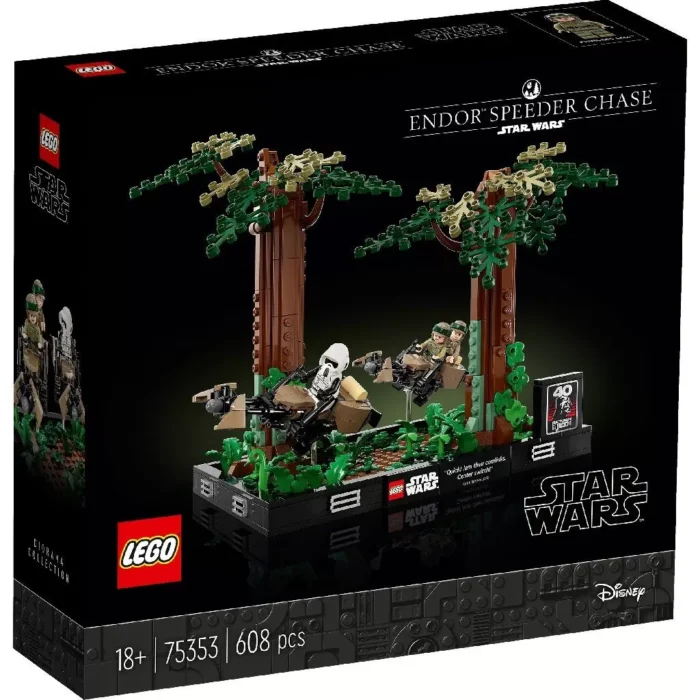 LEGO STAR WARS DIORAMA DE URMARIRE CU SPEEDERUL PE ENDOR 75353 - imagine 9