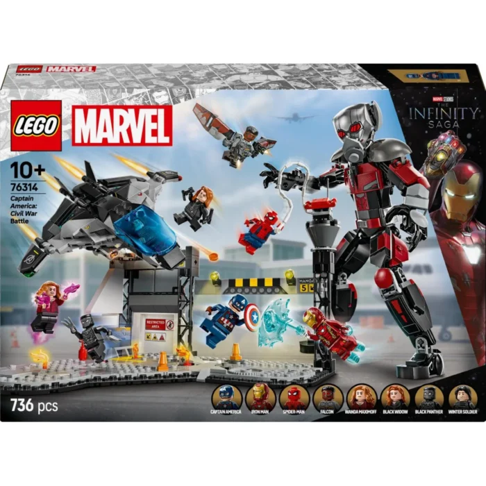 LEGO SUPER HEROES BATALIA DIN CAPTAIN AMERICA: CIVIL WAR 76314 - imagine 10