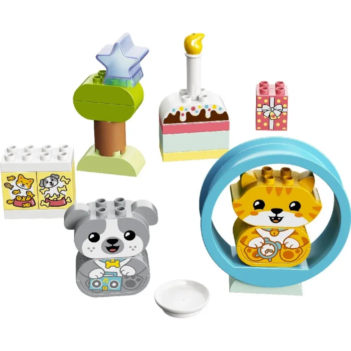 LEGO DUPLO PRIMUL MEU CATELUS SI PRIMUL MEU PISOI CU SUNETE 10977 - imagine 8