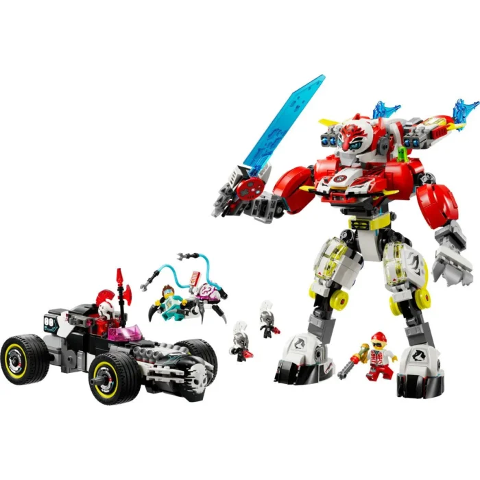 2 LEGO DREAMZZZ ROBOTUL TIGRU AL LUI COOPER SI MASINA HOT ROD A LUI ZERO 71497 - imagine 7