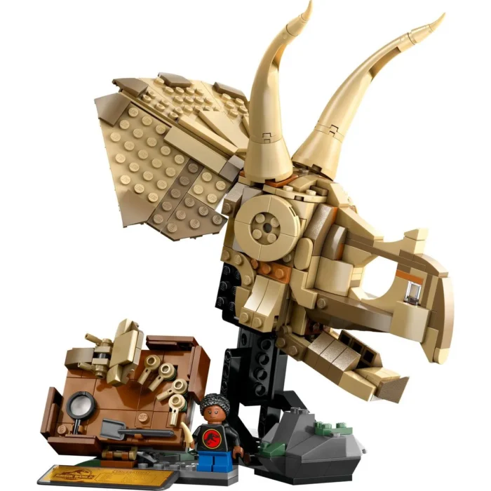 2 LEGO JURASSIC WORLD FOSILE DE DINOZAUR CRANIU DE TRICERATOPS 76969 - imagine 7