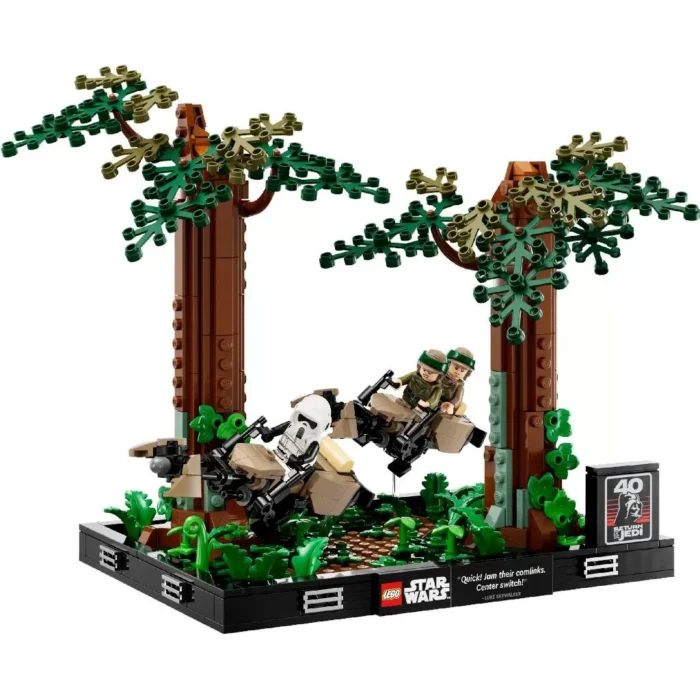 LEGO STAR WARS DIORAMA DE URMARIRE CU SPEEDERUL PE ENDOR 75353 - imagine 10