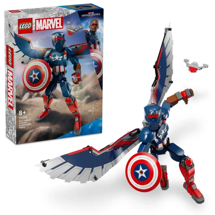 LEGO SUPER HEROES FIGURINA DE CONSTRUCTIE CAPITANUL AMERICA 76296 - imagine 12