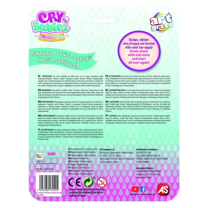TABLA DE SCRIS CRY BABIES MAGIC SCRIBBLER - imagine 7
