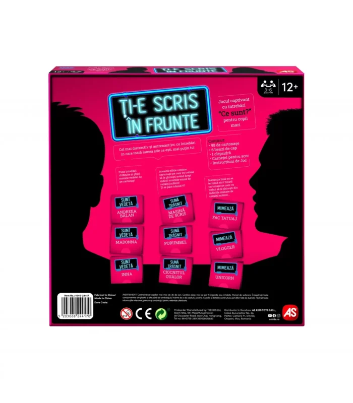 JOC TI-E SCRIS IN FRUNTE PENTRU COPII MARI IN LIMBA ROMANA - imagine 6