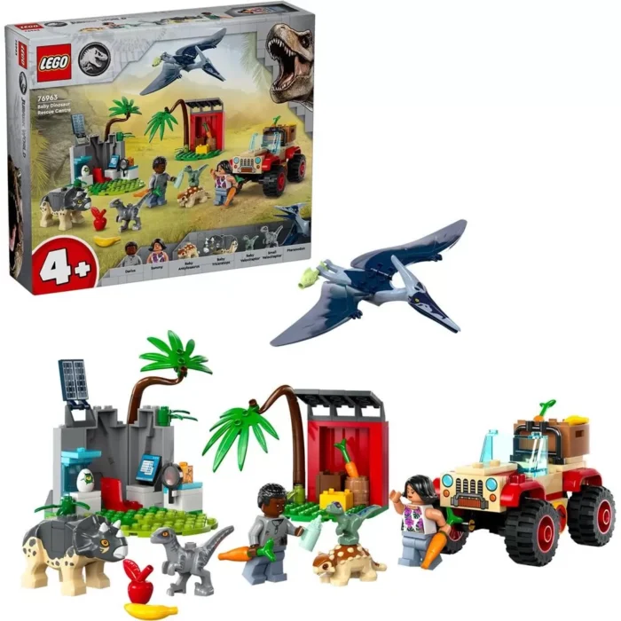LEGO JURASSIC WORLD 76963 CENTRU DE SALVARE PENTRU PUI DE DINOZAUR - imagine 10