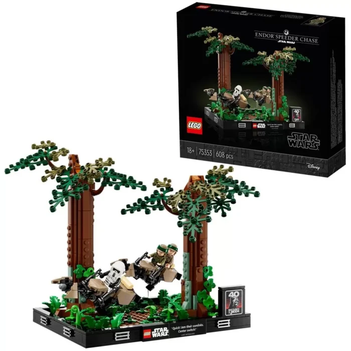 LEGO STAR WARS DIORAMA DE URMARIRE CU SPEEDERUL PE ENDOR 75353 - imagine 13