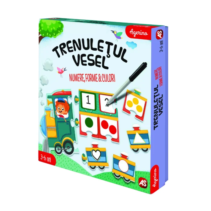 6 TRENULETUL VESEL NUMERE FORME CULORI - imagine 10