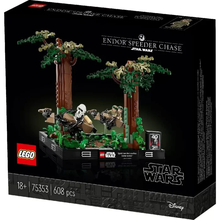 LEGO STAR WARS DIORAMA DE URMARIRE CU SPEEDERUL PE ENDOR 75353 - imagine 14