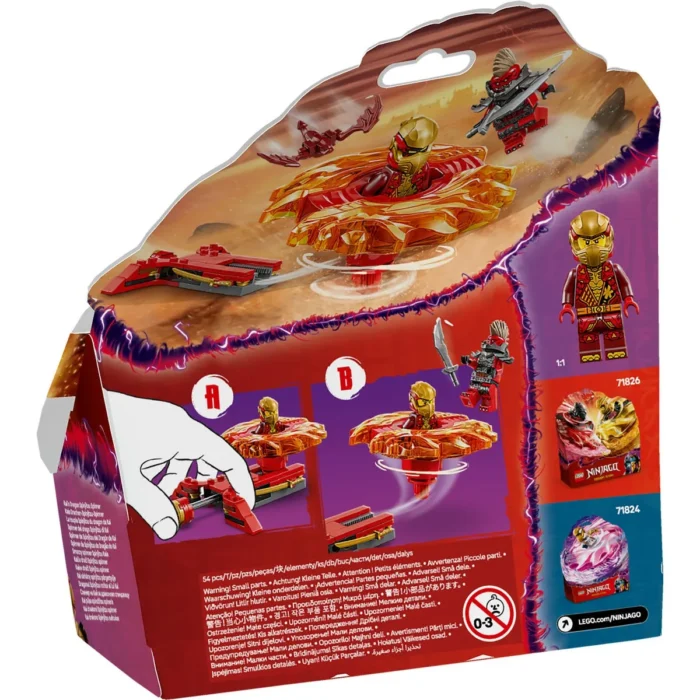 LEGO NINJAGO DRAGONUL SPINJITZU ROTITOR AL LUI KAI 71823 - imagine 15