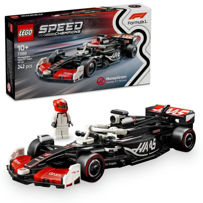 LEGO SPEED CHAMPIONS MASINA DE CURSE F1 MONEYGRAM HAAS VF-24 77250 - imagine 9