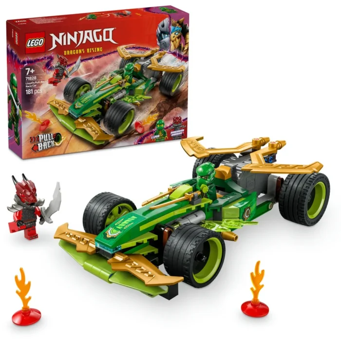 LEGO NINJAGO MASINA DE CURSE PULL-BACK A LUI LLOYD 71828 - imagine 18