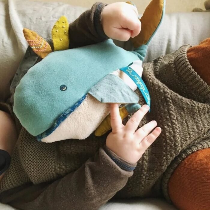 Balena Josephine jucarie muzicala textil pentru bebe, Moulin Roty - imagine 3