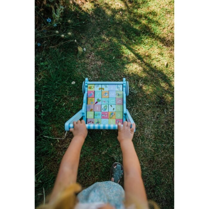 Carucior cu cuburi Peter Rabbit™, Orange Tree Toys - imagine 4