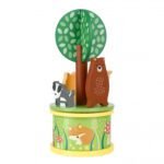 Carusel muzical cu animale de padure, Orange Tree Toys - imagine 2