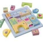 Cuburi de construit Gradina de primavara, Orange Tree Toys