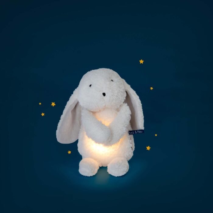 Iepuras plus cu lumina de veghe pentru bebelusi, Moulin Roty - imagine 3
