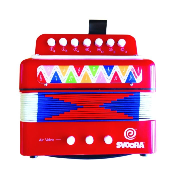 Instrument muzical acordeon rosu, Svoora - imagine 3
