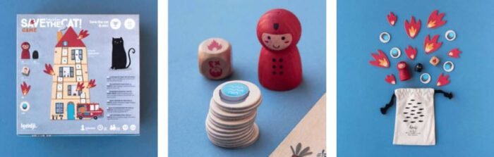 Joc de cooperare Pompierii salveaza pisica, Londji - imagine 3