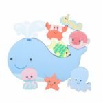 Joc de echilibru din lemn cu fauna marina, Orange Tree Toys - imagine 2