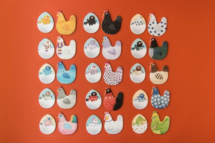 Joc de memorie Gaini cu pui, Londji - imagine 4