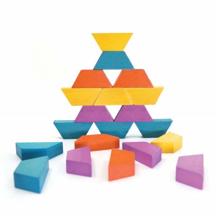 Joc educativ tip mozaic cu forme trapezoidale, Explorare - imagine 4