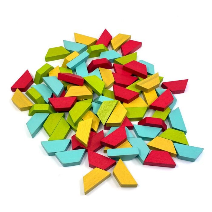 Joc educativ tip mozaic cu forme trapezoidale, Natura - imagine 2