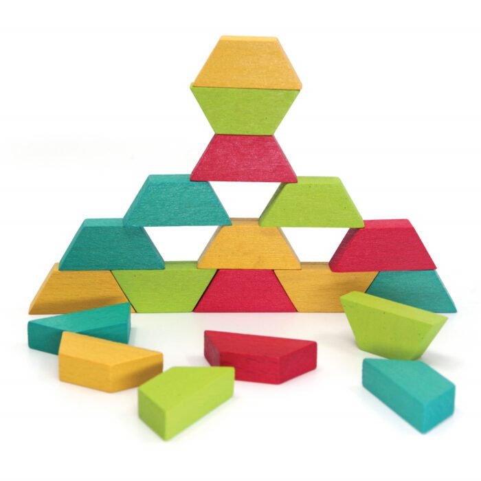 Joc educativ tip mozaic cu forme trapezoidale, Natura - imagine 3