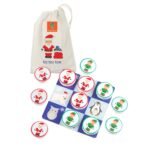Joc tic tac toe din lemn varianta de sarbatori, Orange Tree Toys