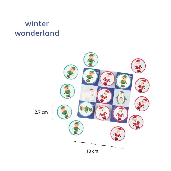 Joc tic tac toe din lemn varianta de sarbatori, Orange Tree Toys - imagine 3