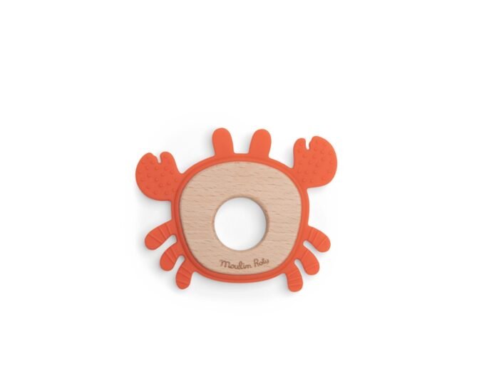 Jucarie bebe Inel de dentitie Crab, Moulin Roty - imagine 2