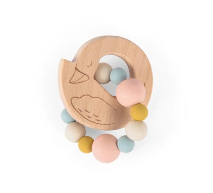 Jucarie bebe Inel de dentitie Lebada, Moulin Roty - imagine 3