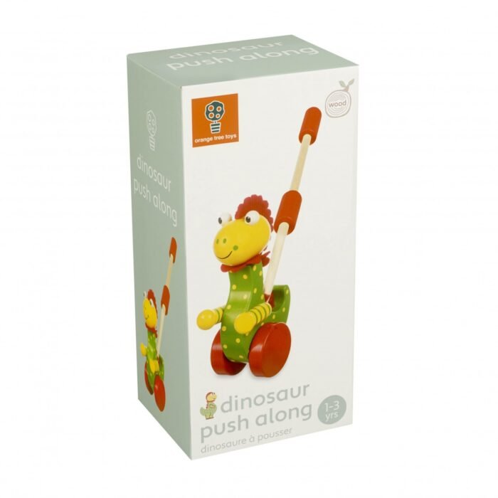 Jucarie de impins dinozaur, Orange Tree Toys - imagine 4