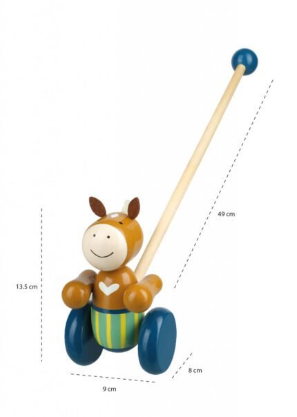 Jucarie de impins ponei, Orange Tree Toys