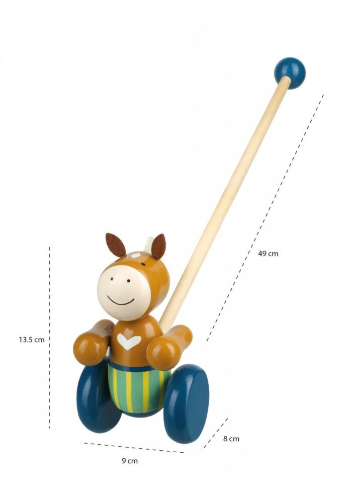 Jucarie de impins ponei, Orange Tree Toys - imagine 2