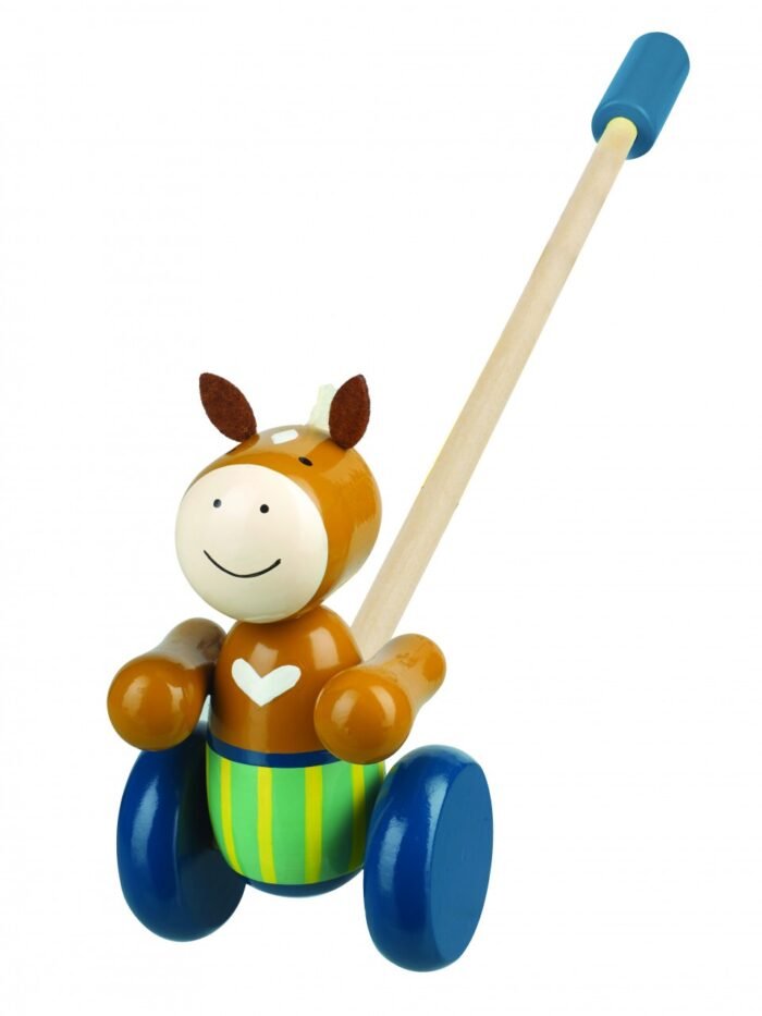 Jucarie de impins ponei, Orange Tree Toys - imagine 3