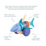 Jucarie de impins rechinul vesel, Orange Tree Toys - imagine 4